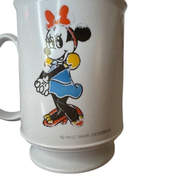 Vintage Walt Disney Productions Mickey & Minnie Mouse Stackable Mugs Set Of 6 - Picture 4 of 9